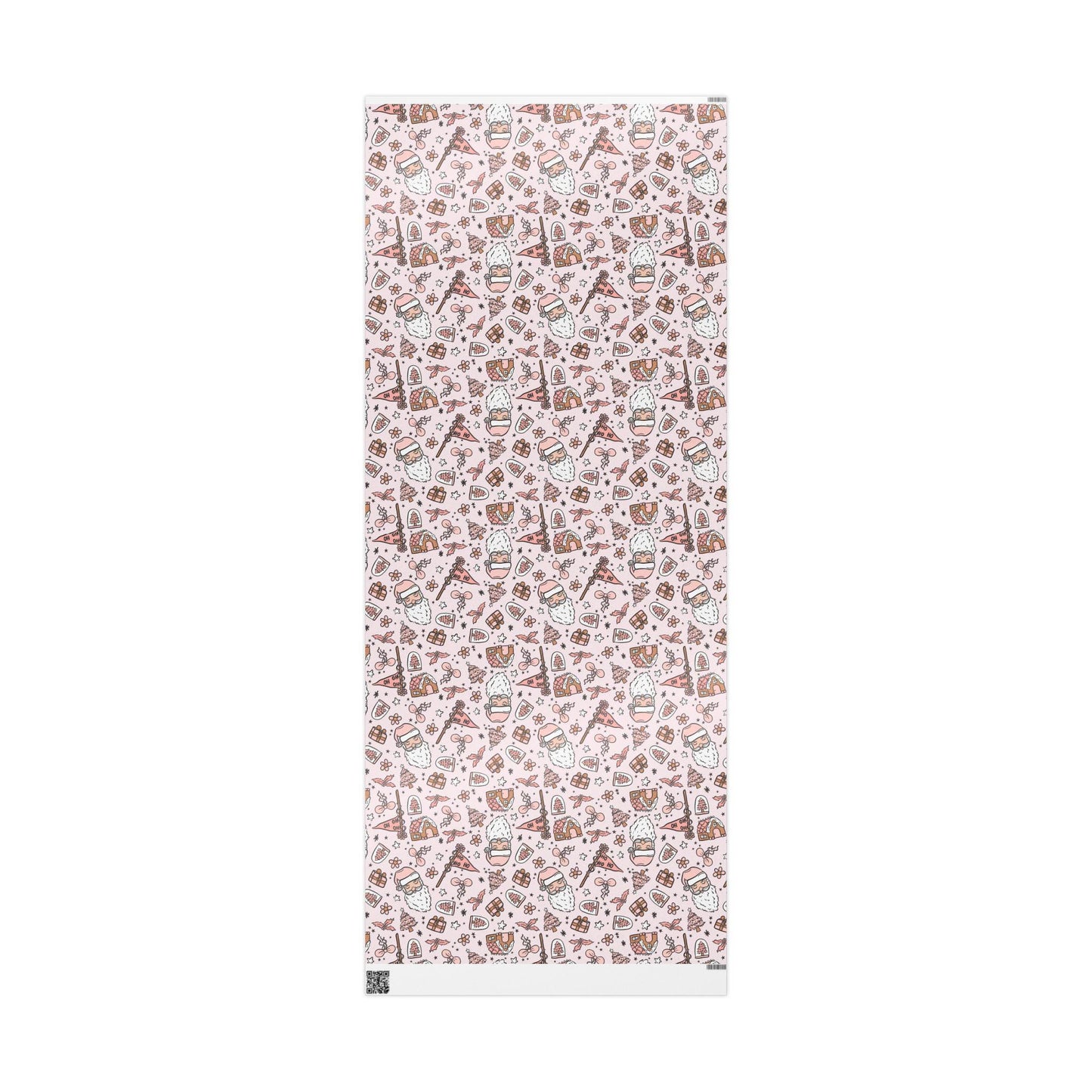 Retro Santa Christmas wrapping paper Unique Vintage Christmas Wrapping Paper Roll, Holiday Gift Wrap with Retro groovy Design