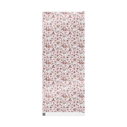Retro Santa Christmas wrapping paper Unique Vintage Christmas Wrapping Paper Roll, Holiday Gift Wrap with Retro groovy Design