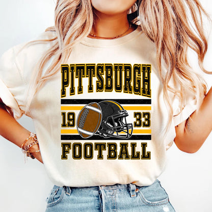Pittsburgh Football Sweatshirt, Trendy Football Game Day Shirt, Popular Woman Sports Gear, Pittsburgh Football Tee For Kids