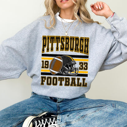 Pittsburgh Football Sweatshirt, Trendy Football Game Day Shirt, Popular Woman Sports Gear, Pittsburgh Football Tee For Kids