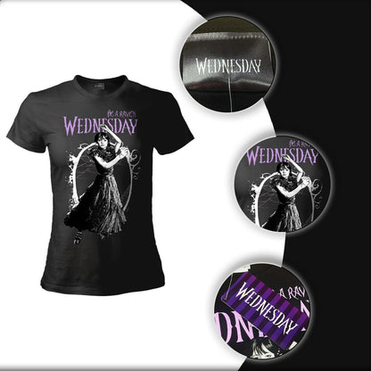 Wednesday Be a Raven 3D T-Shirt Wednesday Family Addams