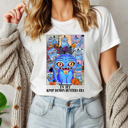 Kpop Demon Hunters Tiger Shirt, Demon Hunter Tiger Tee, Kpop Huntrix Pin Shirt, Jinu Manga Shirt, Saja Girls Fan, Anime Shirt