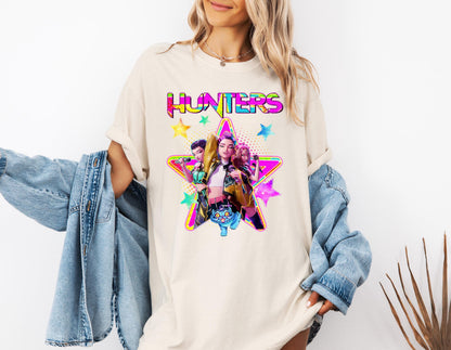 Kpop Demon Hunters Shirt, Huntrix Girl T-Shirt, Kpop idol group Shirt, Mira, Rumi, Joey Shirt,Demon Hunter Merch, Gift for Huntrix fan Shirt