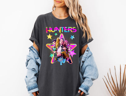 Kpop Demon Hunters Shirt, Huntrix Girl T-Shirt, Kpop idol group Shirt, Mira, Rumi, Joey Shirt,Demon Hunter Merch, Gift for Huntrix fan Shirt