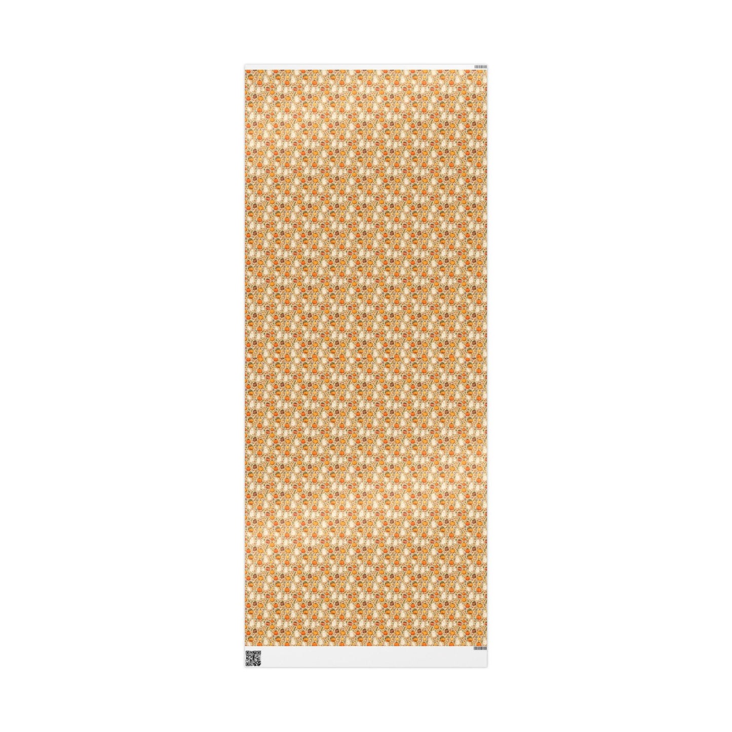 Cute Halloween Gift Wrap Roll, Watercolor Style Wrapping Paper with Ghosts and Pumpkins, Fall Pastel Spooky Vibes