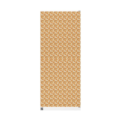Cute Halloween Gift Wrap Roll, Watercolor Style Wrapping Paper with Ghosts and Pumpkins, Fall Pastel Spooky Vibes