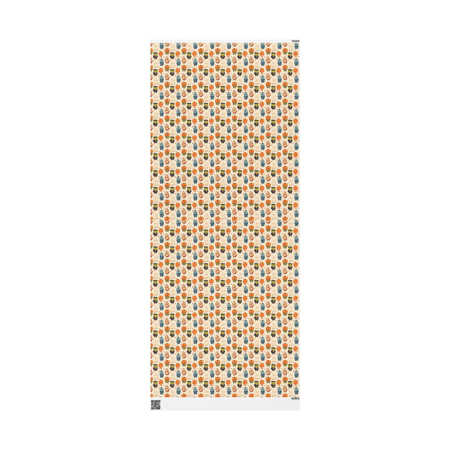 Cute Monster Mash Wrapping Paper Roll, Fun Halloween Gift Wrap with Colorful Monsters for Kids and Party Favors