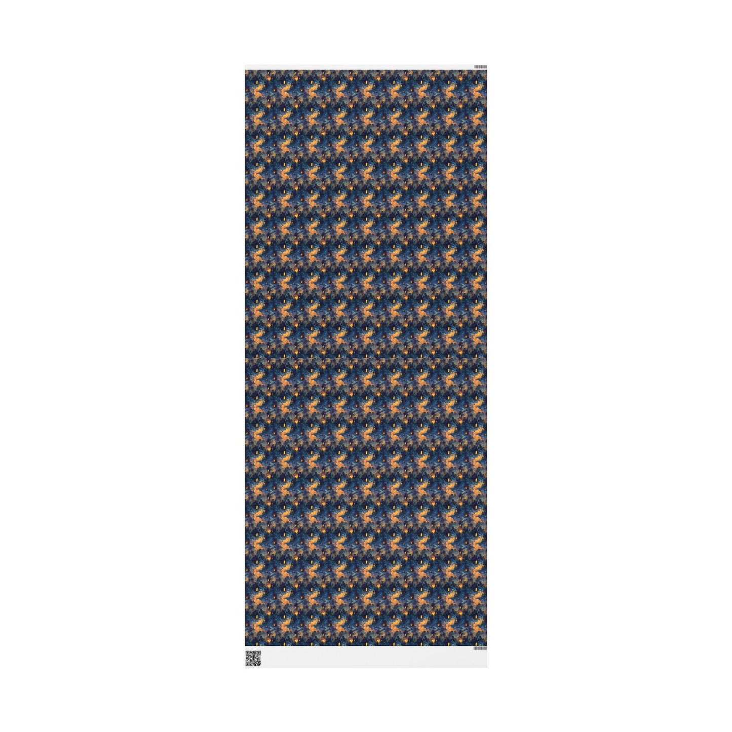 Halloween Wrapping Paper Roll with Haunted Mansion Design, Spooky Ghosts and Moonlit Night for Trick or Treat Gifts