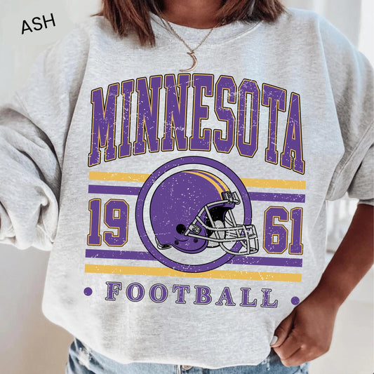 Minnesota Football Shirts, Vintage Minnesota Football Fan Sweatshirt, Minnesota Game Day Shirt, 1960 Team Football Shirt
