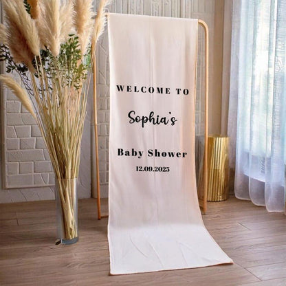 Minimalist Baby Shower Welcome Sign Template Editable | Custom Printable Baby Shower Decoration | Modern Baby Shower Party Sign Digital