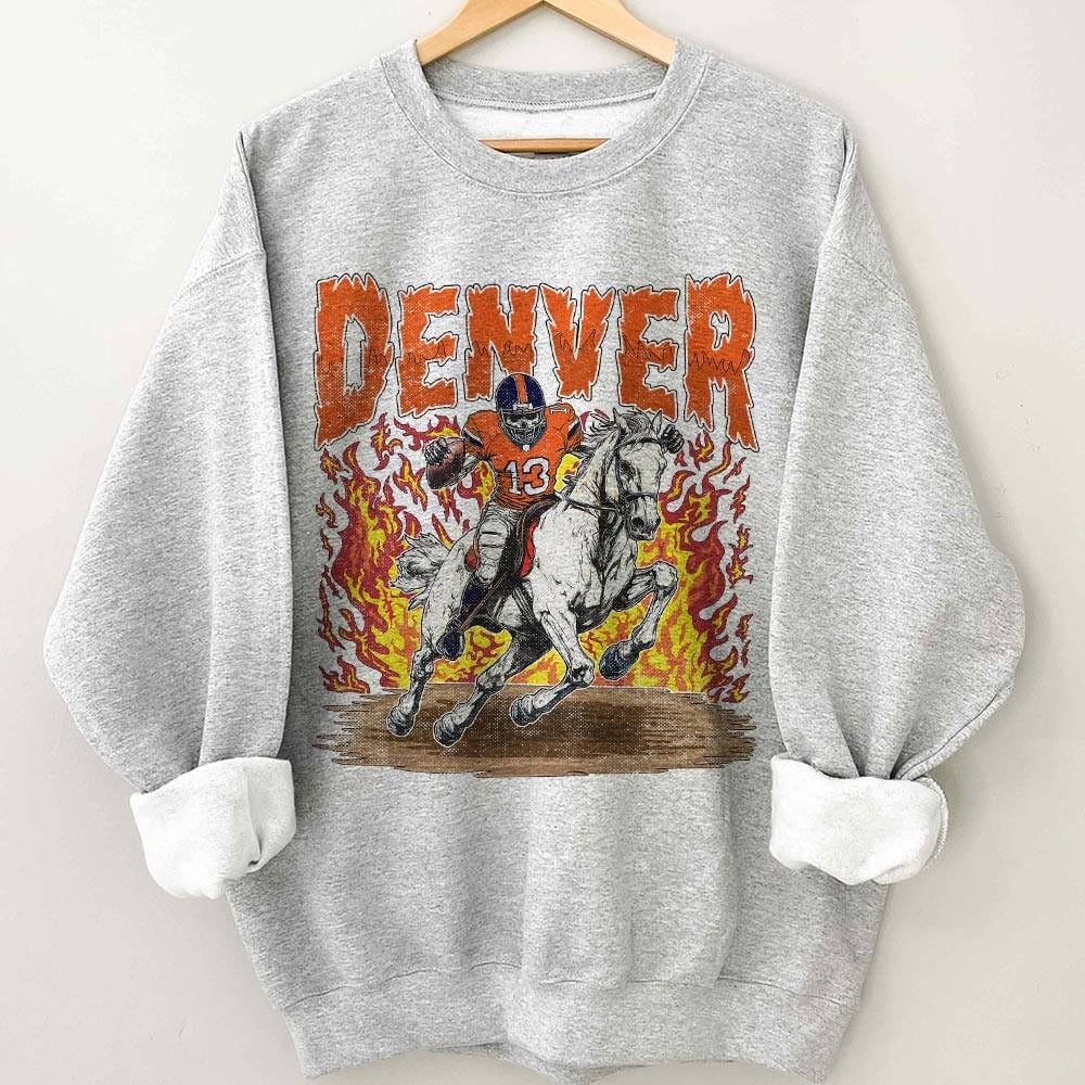 Denver Bronco Football Skull Vintage Shirt