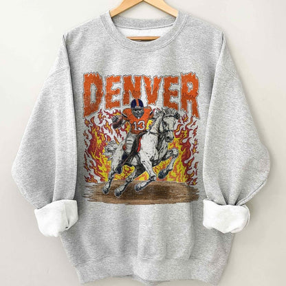 Denver Bronco Football Skull Vintage Shirt