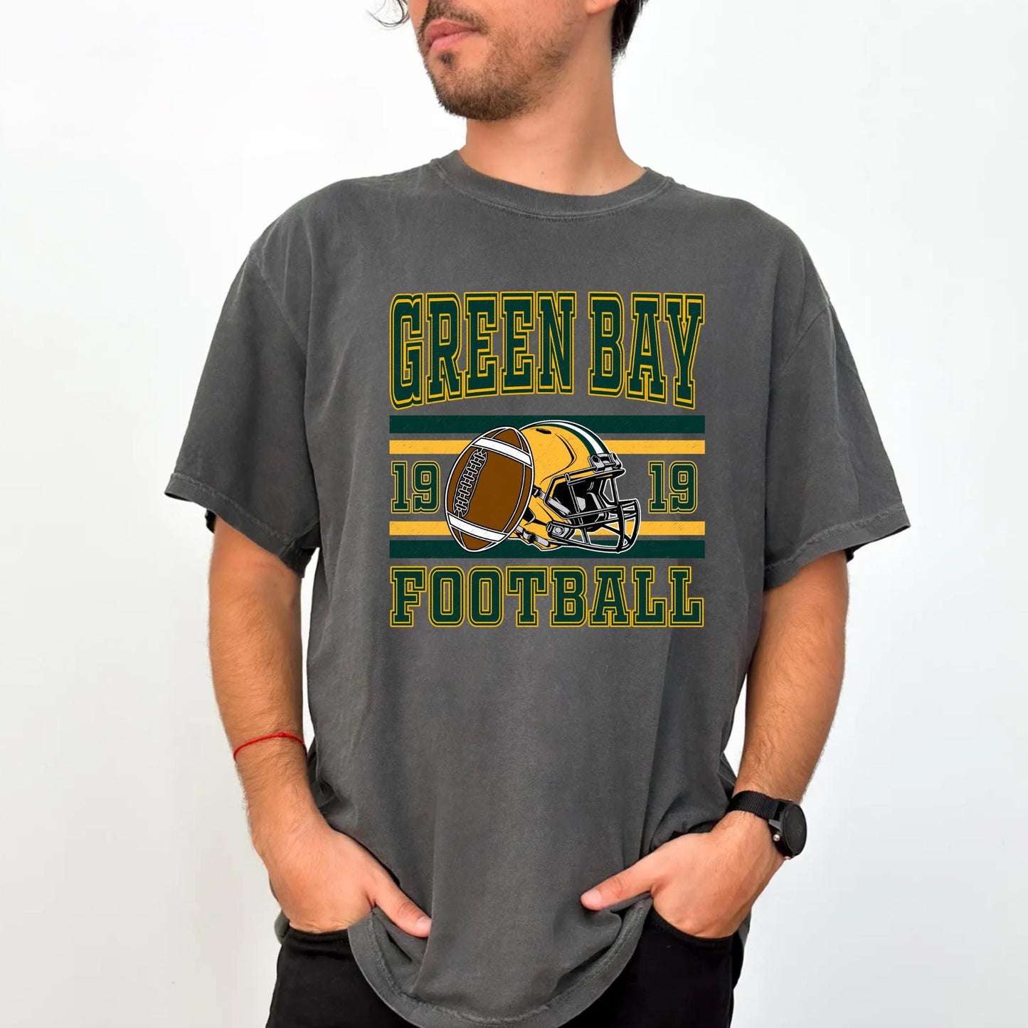 Comfort Colors Green Bay Football T-Shirt, Unisex Football Shirt, Green Bay Football Tee, Game Day T-Shirt, Green Bay Sports Gear Shirt