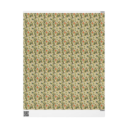Bird Watching Wrapping Paper for Nature Lovers and Birders, Gift Wrap with Birds and Binoculars, Wildlife Inspired Gift Packaging #50