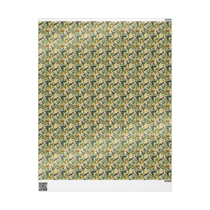 Bird Watching Wrapping Paper for Nature Lovers and Birders, Gift Wrap with Birds and Binoculars, Wildlife Inspired Gift Packaging #43