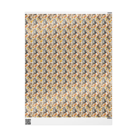 Birds and Binoculars Gift Wrap Roll, Nature Inspired Wrapping Paper for Birdwatchers and Ornithology Fans #24