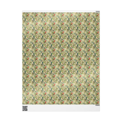 Bird Watching Wrapping Paper for Nature Lovers and Birders, Gift Wrap with Birds and Binoculars, Wildlife Inspired Gift Packaging #49