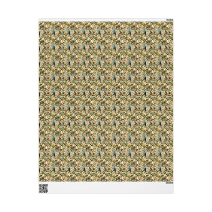 Bird Watching Wrapping Paper for Nature Lovers and Birders, Gift Wrap with Birds and Binoculars, Wildlife Inspired Gift Packaging #47