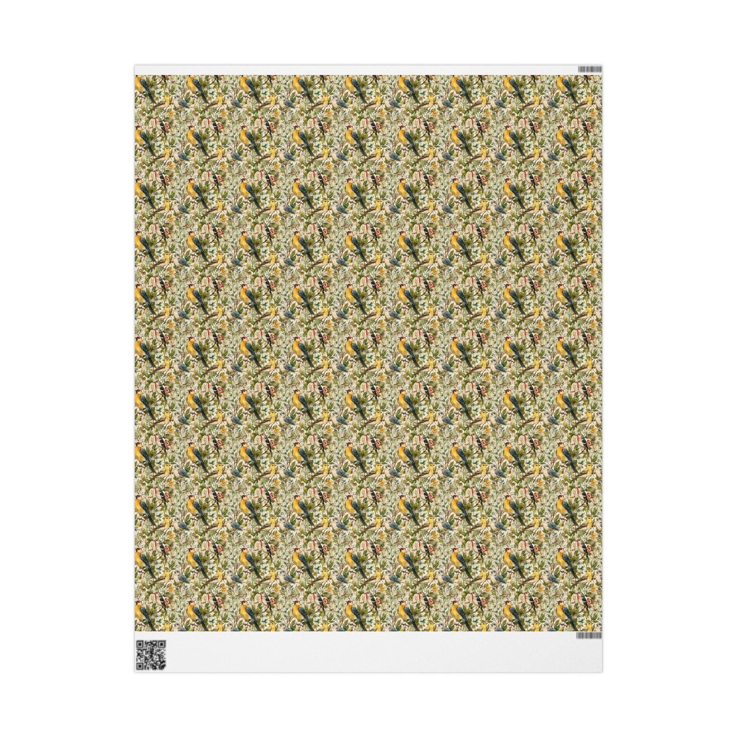 Bird Watching Wrapping Paper for Nature Lovers and Birders, Gift Wrap with Birds and Binoculars, Wildlife Inspired Gift Packaging #46