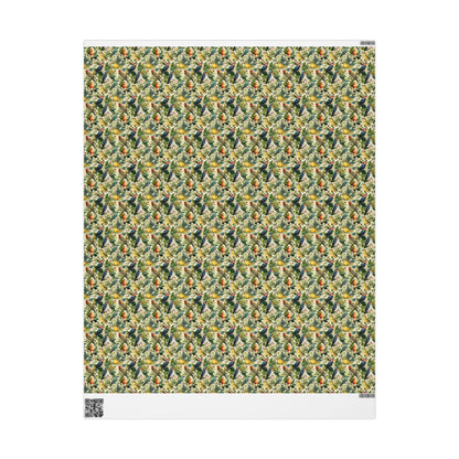 Bird Watching Wrapping Paper for Nature Lovers and Birders, Gift Wrap with Birds and Binoculars, Wildlife Inspired Gift Packaging #42