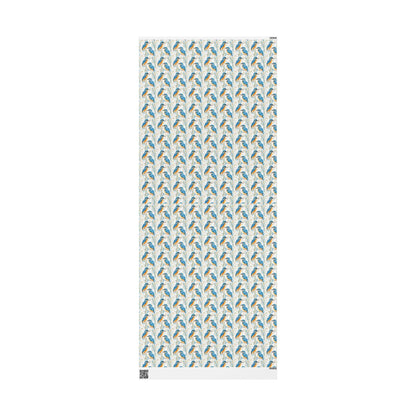 Birding Gift Wrap Roll, Bird Watching Wrapping Paper with Colorful Wildlife for Nature Party Favors #36