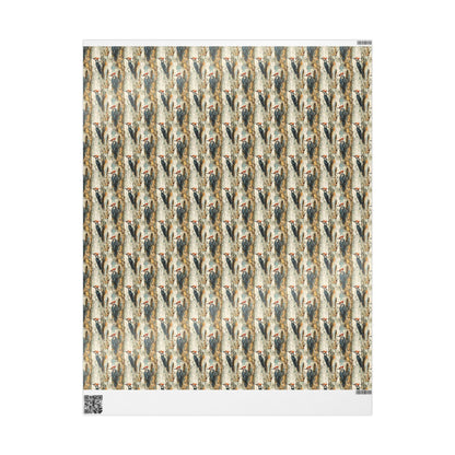 Colorful Birds Gift Wrap Roll, Nature Themed Wrapping Paper for Bird Watchers and Forest Explorers #27