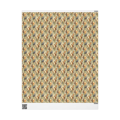 Bird Watching Wrapping Paper Roll, Songbirds and Binoculars Gift Wrap for Nature Inspired Gifts #38