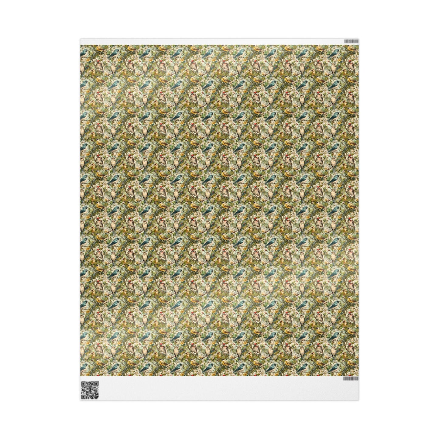 Bird Watching Wrapping Paper for Nature Lovers and Birders, Gift Wrap with Birds and Binoculars, Wildlife Inspired Gift Packaging #41