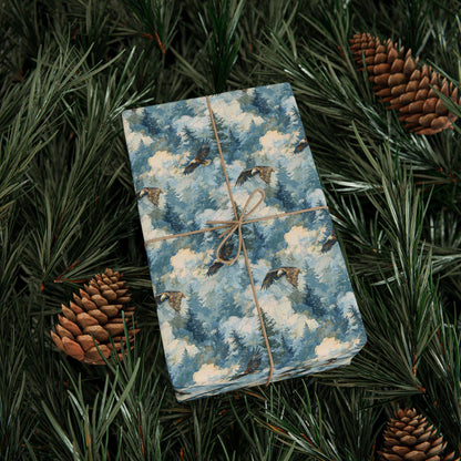 Birdwatching Wrapping Paper Roll, Outdoor Wildlife Gift Wrap for Nature-Inspired Holiday Packaging #30