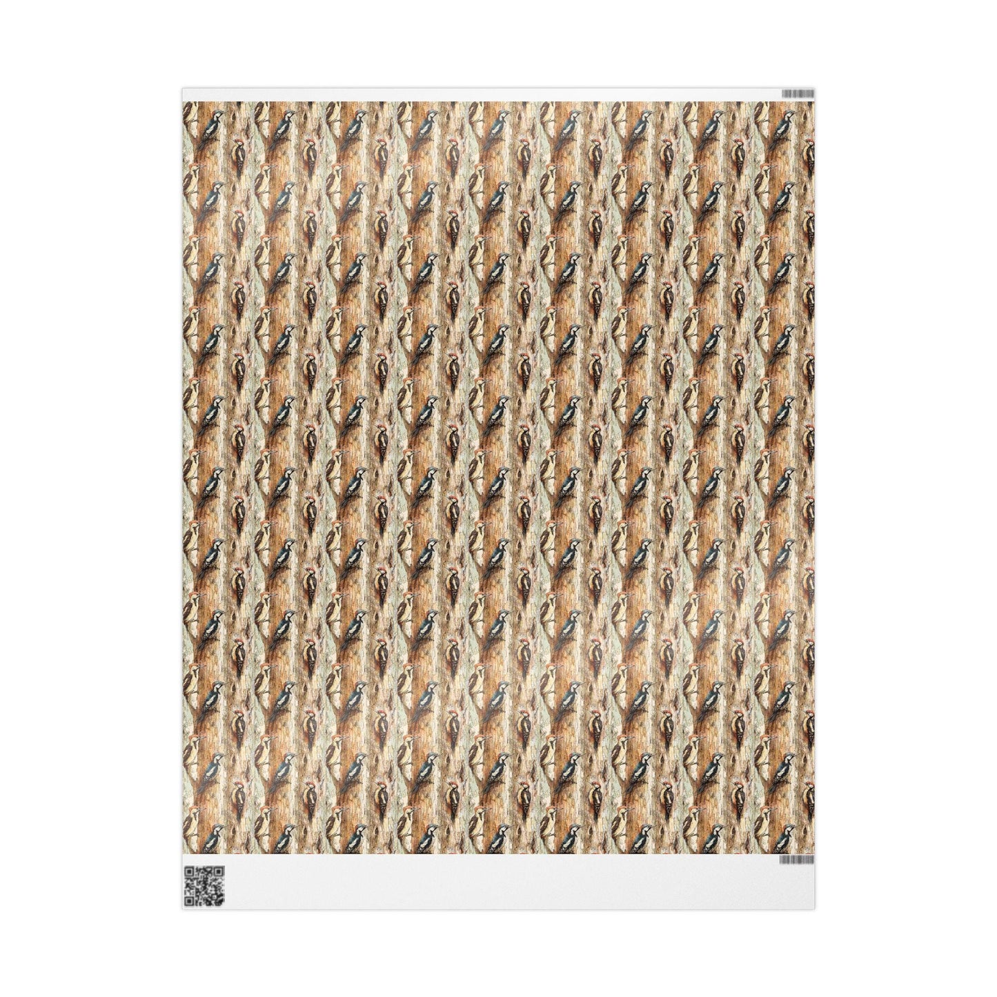 Bird Watching Wrapping Paper Roll, Gift Wrap for Wildlife Lovers with Woodland Bird Illustrations #28
