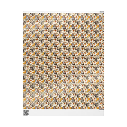 Bird Watching Wrapping Paper Roll, Woodland Bird Gift Wrap for Outdoor Adventures and Nature Gifting #22