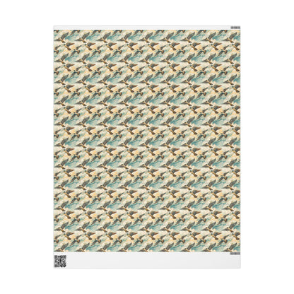 Colorful Bird Watching Wrapping Paper Roll, Songbird Gift Wrap for Nature Fans and Wildlife Packaging #15
