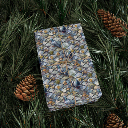 Gift Wrap for Bird Watchers and Nature Lovers, Songbird Wrapping Paper Roll for Wildlife Themed Gifts #17