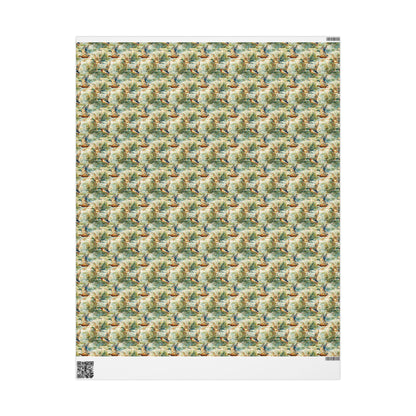 Bird Watching Theme Gift Wrap Roll, Nature Inspired Wrapping Paper for Bird Lovers and Outdoor Gifts #14