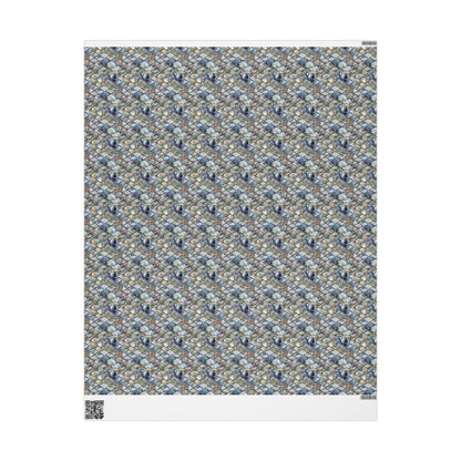 Gift Wrap for Bird Watchers and Nature Lovers, Songbird Wrapping Paper Roll for Wildlife Themed Gifts #17