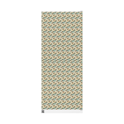 Colorful Bird Watching Wrapping Paper Roll, Songbird Gift Wrap for Nature Fans and Wildlife Packaging #15
