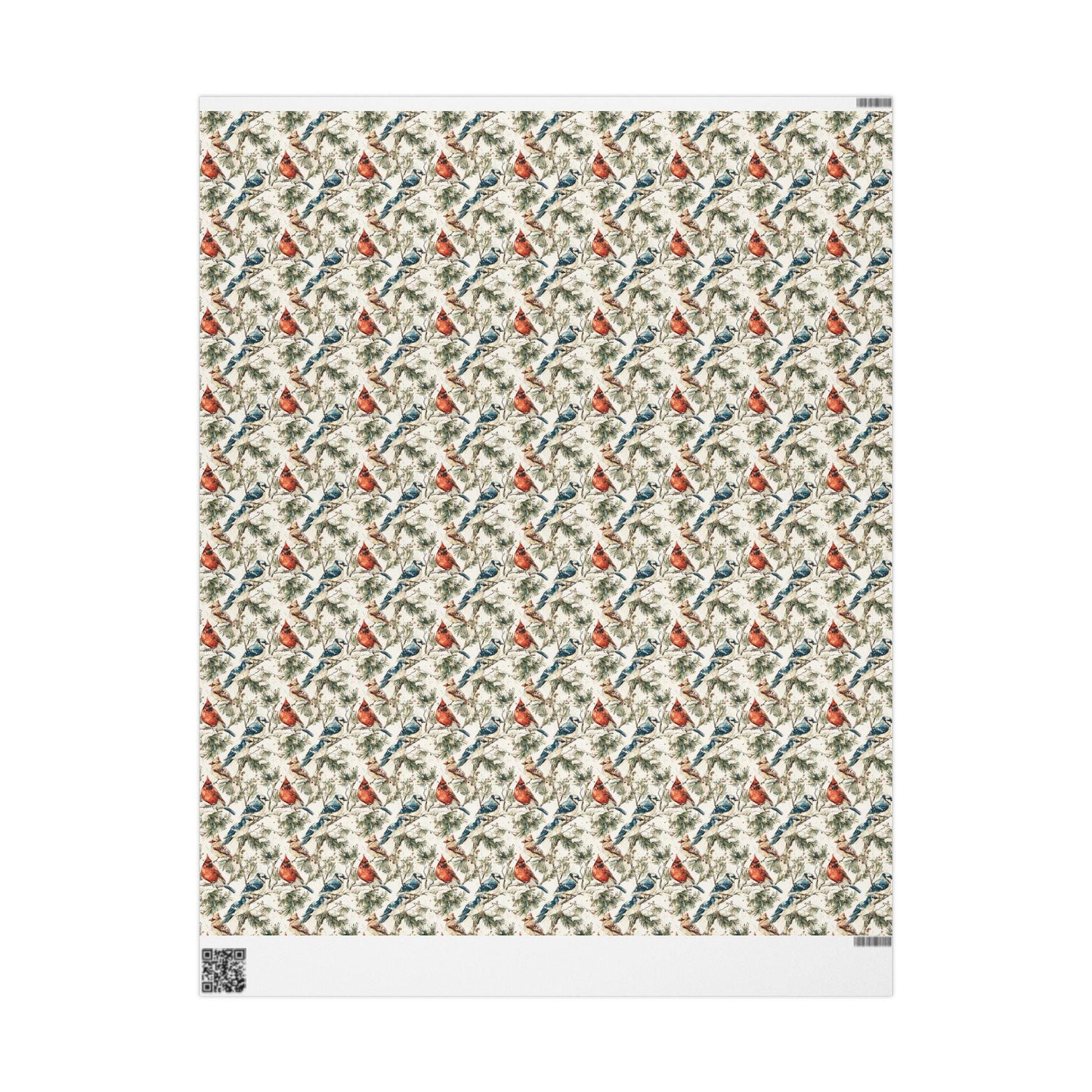 Nature Bird Watching Wrapping Paper for Birders and Wildlife Fans, Unique Gift Wrap with Songbirds and Forest Inspired Prints #3