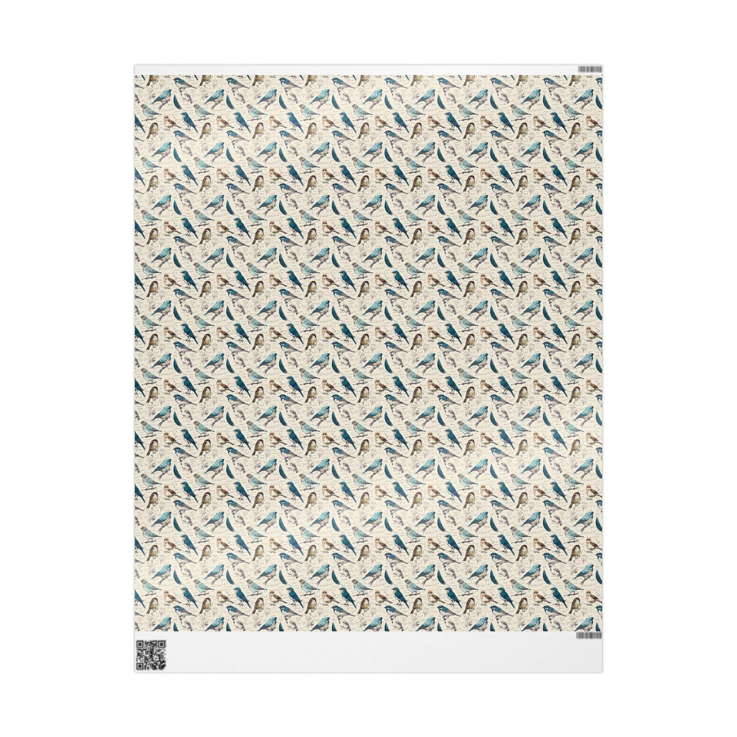 Bird Lover Gift Wrap for Bird Watching Fans, Beautiful Wrapping Paper with Watercolor Birds, Nature Inspired Gift Packaging #5