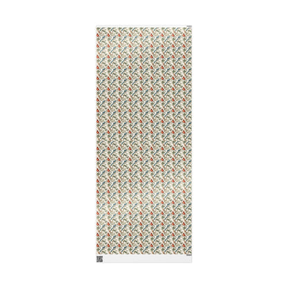 Nature Bird Watching Wrapping Paper for Birders and Wildlife Fans, Unique Gift Wrap with Songbirds and Forest Inspired Prints #3