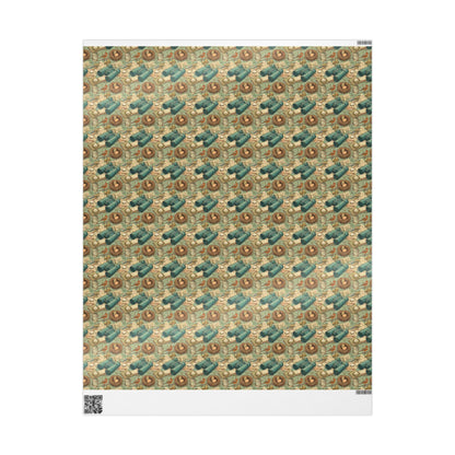 Bird Watching Wrapping Paper for Nature Lovers and Birders, Gift Wrap with Birds and Binoculars, Wildlife Inspired Gift Packaging #1