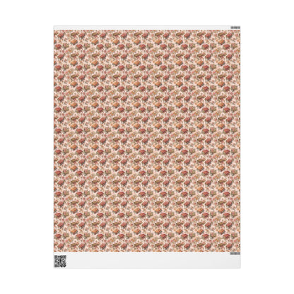 Coquette Wrapping Paper for Christian Baptism | Watercolor Christening Gift Wrap for Baby #20