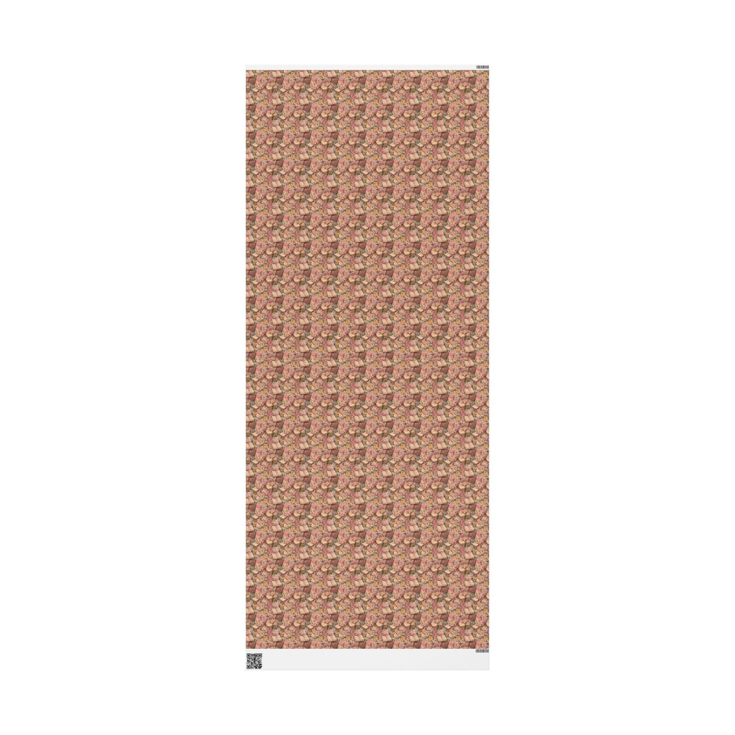 Watercolor Baby Girl Baptism Wrapping Paper | Coquette Christian Gift Wrap for Christening #21