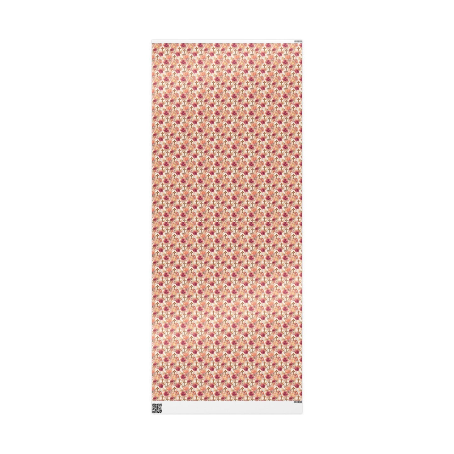 Christian Baptism Gift Wrapping Paper | Coquette Aesthetic Watercolor Wrap for Girls #19