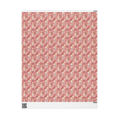 Baptism Wrapping Paper Christian Coquette Watercolor | Elegant Christening Gift Wrap for Baby #18