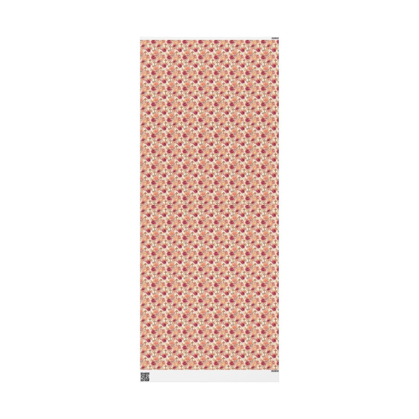 Christian Baptism Gift Wrapping Paper | Coquette Aesthetic Watercolor Wrap for Girls #19