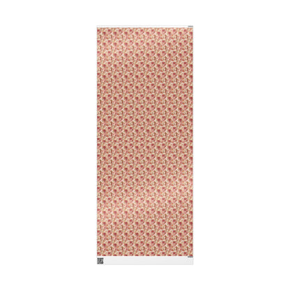 Coquette Baptism Wrapping Paper Christian Watercolor Design | Elegant Baby Girl Gift Wrap for Christening or Dedication #4