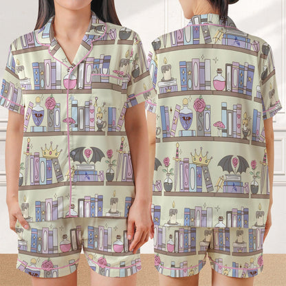 Fantasy Book Pajama Set, Dragon Fantasy Sleepwear, Fourth Wing Dragon Loungewear Set, Aesthetic Bookish Pajamas, Books Lovers Gift