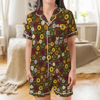 Surprise Song Piano Flowers Pajama Set, Floral Eras Sleepwear, Music Lover's Cozy Loungewear Set, Concert Memory Keepsake Pajamas, Aesthetic