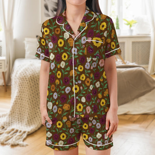 Surprise Song Piano Flowers Pajama Set, Floral Eras Sleepwear, Music Lover's Cozy Loungewear Set, Concert Memory Keepsake Pajamas, Aesthetic