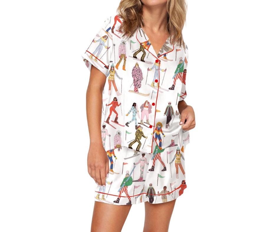 Ski Satin Pajama Set For Women  Pajamas Set